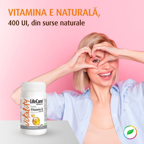 Vitamina E naturala 400 UI, Life Care® - imagine 2