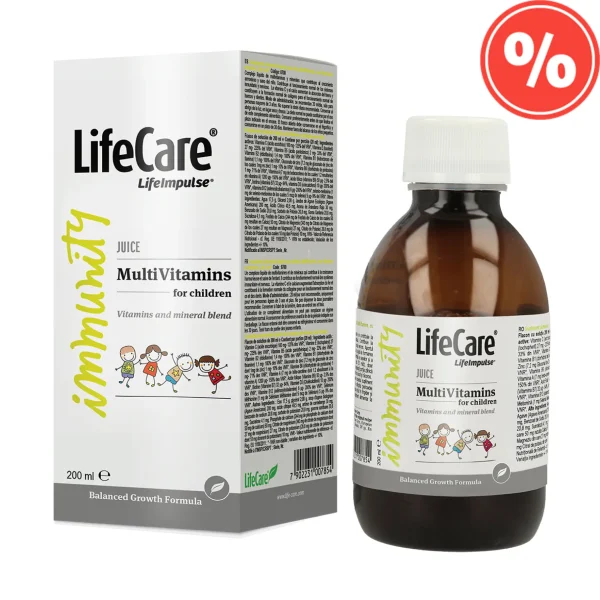 Supliment alimentar lichid pentru copii, MultiVitamine, cu vitamine si minerale, Life Care®